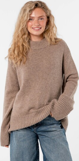 Løøv Maple Oversized Knit Sweater Beige S