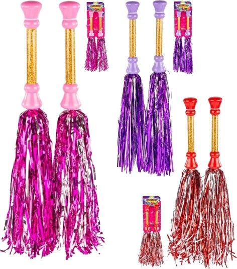 Glitter pom-poms 44 x 3,5 cm Glitter pom-poms 44 x 3,5 cm