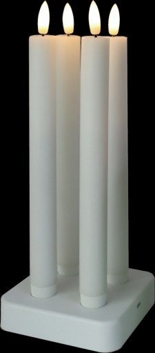 Veli Line LED kronelys oppladdningsbar 4 pk