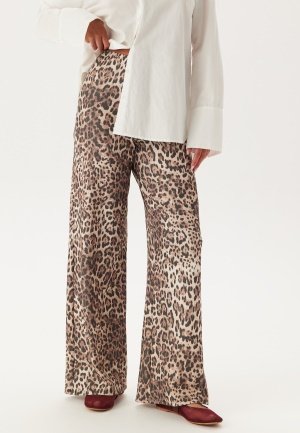 BUBBLEROOM Soft Wide Trousers Leopard XS