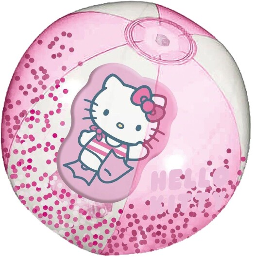 Hello Kitty Badeball Med Glittereffekt 29 cm Hello Kitty Badeball Med Glittereffekt 29 cm