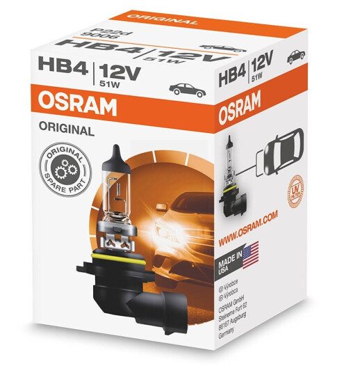 OSRAM Original Line HB4 pære 12V / 51w - x1 OSRAM Original Line HB4 pære 12V / 51w - x1