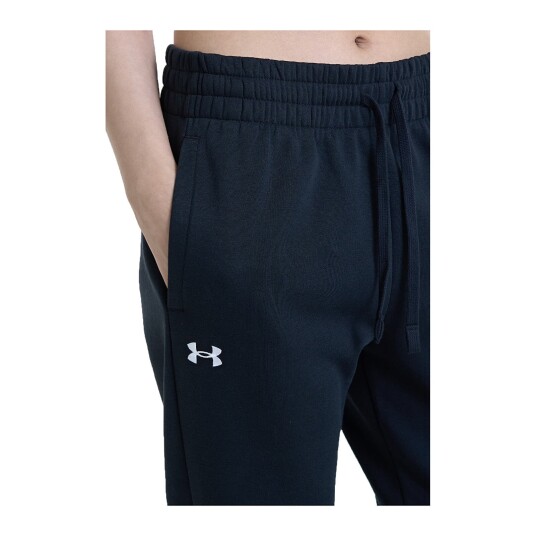 Under Armour Rival Fleece Joggers joggebukse dame Black / White Under Armour Rival Fleece Joggers joggebukse dame Black / White
