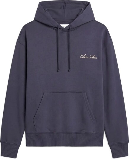 Calvin Klein Script L/S Hoodie Navy S