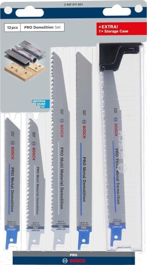 Bosch Sabel Sagblad Pro Demolition 12-Delt.