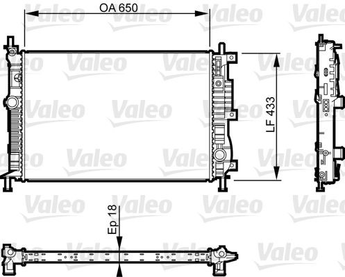 Radiator VALEO 735555