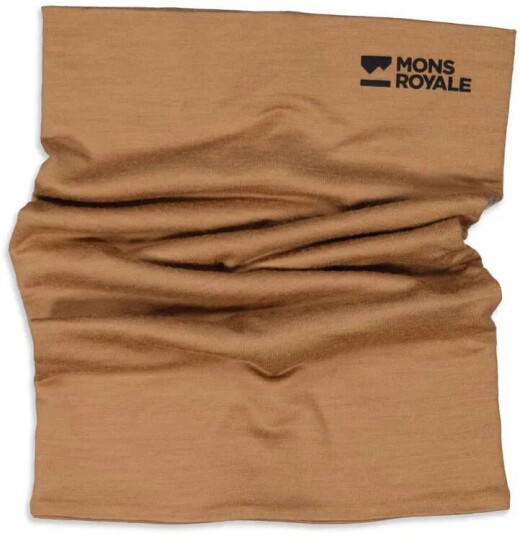 Mons Royale Double Up Neckwarmer toffee Mons Royale Double Up Neckwarmer toffee