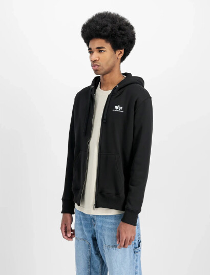 Alpha Industries Basic Zip Hoodie Sl - Black - XXL