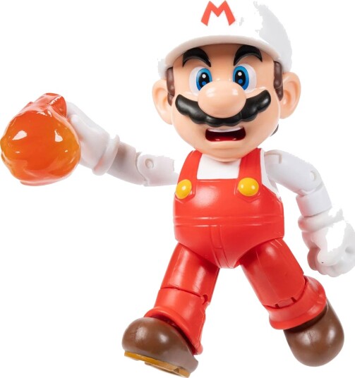 Super Mario Figur 10 cm Brann Mario Super Mario Onesize Lekefigur Rød
