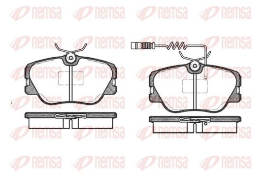 Bremseklosser REMSA 0189.02 Bremseklosser REMSA 0189.02