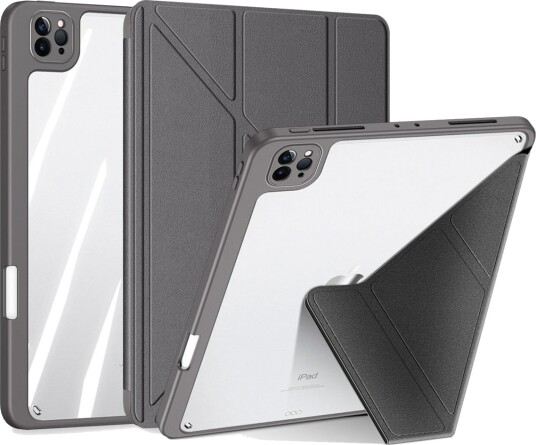 Dux Ducis Magi Deksel iPad Pro 2018/2020/2021 12,9-tommer (PU-skinn) Grå