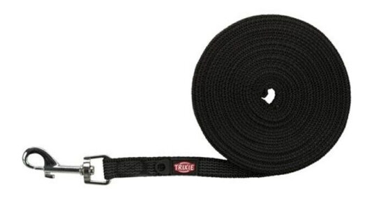 Trixie Tracking Leash Rubberised S-M: 5 M/15 Mm Black Trixie Tracking Leash Rubberised S-M: 5 M/15 Mm Black