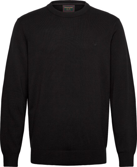 Timberland Cotton Crew Neck Sweater - BLACK - S