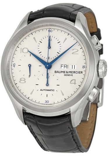 Baume & Mercier Herreklokke M0A10123 Clifton Sølvfarget/Lær