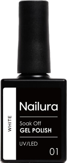 Nailura Gel Polish 10 ml 01 White Nailura Gel Polish 10 ml 01 White