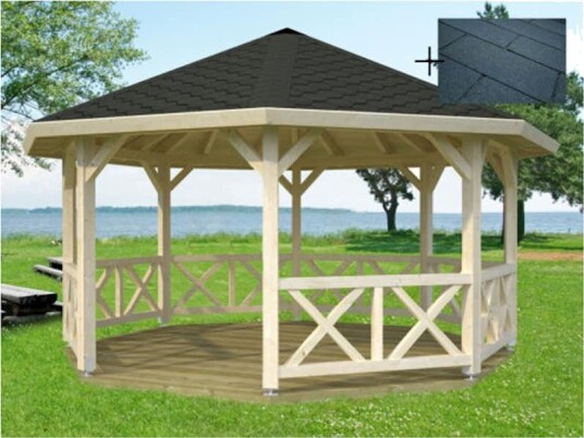 Paviljong Palmako Betty 18,0 m2 med Takshingel