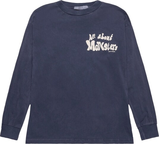 Bobo Choses All About Monsters T Shirt Top   NAVY   134