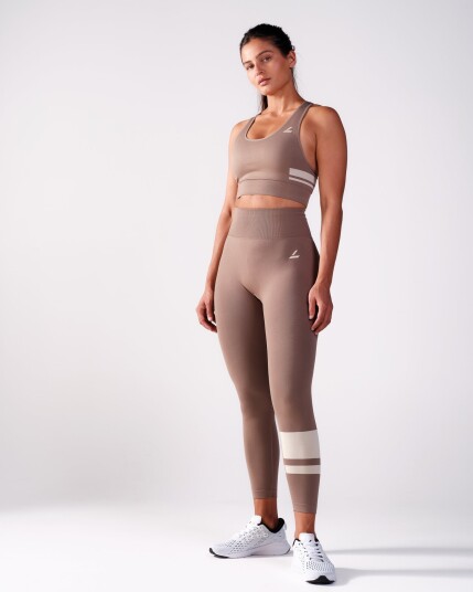 LEVITY Block Tights Beige - S