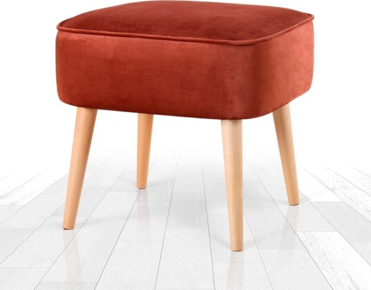 Anaro Sittepuff 45 cm Rektangulær Rød