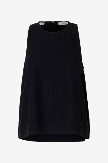 Selected Women   Linbluse slfLuisa SL Linen Blend   Svart