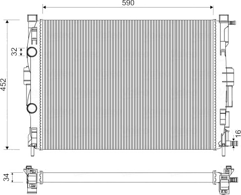 VALEO 732946 Radiator motorkjøling