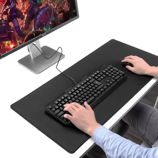 Gaming Musematte Stor   60x30cm   Svart