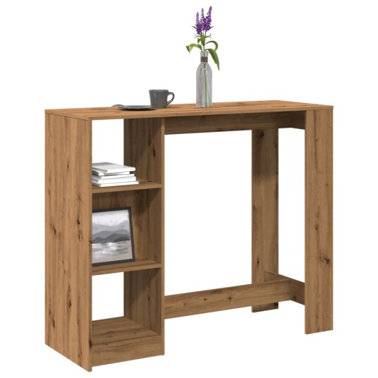 Barbord med hylle artisan eik 124x46x103,5 cm konstruert tre 8721158386878