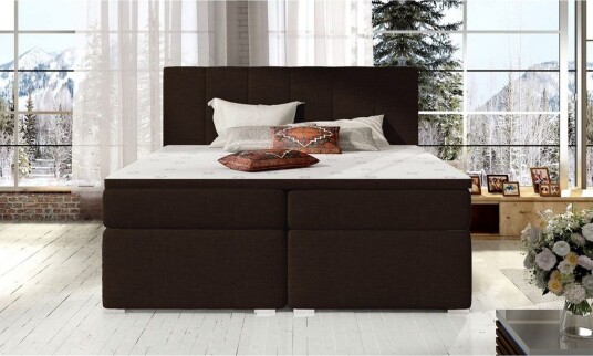 Komplett sängpaket kontinentalsäng Eltap Brun 140x200 DEL