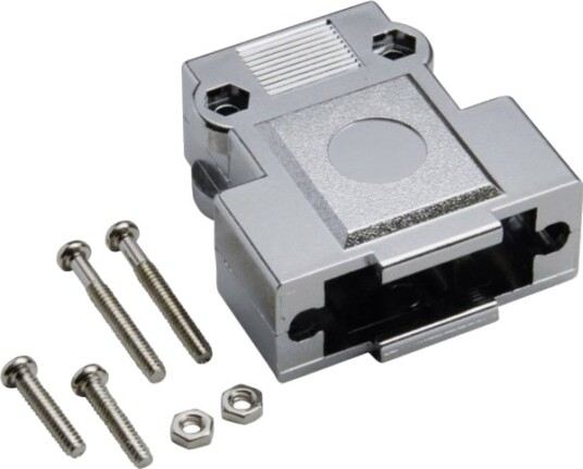 Bkl Electronic 10120249 D-Sub Poltall: 25, Plast/Metallisert, 180°, Sølv, 1 Stk