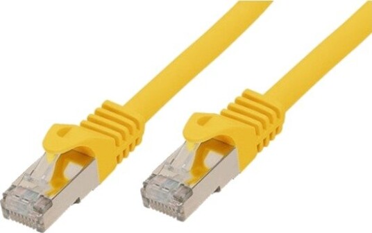 S/Conn Standard Patchkabel Cat. 6A Med Råkabel Cat.7 S/Ftp Dobbelt Skjermet Halogenfri Gul 7,5 M 16675517Y