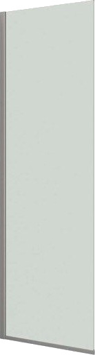 Dansani Match Fast Dusjvegg H:197,5x77-79 klar/satin
