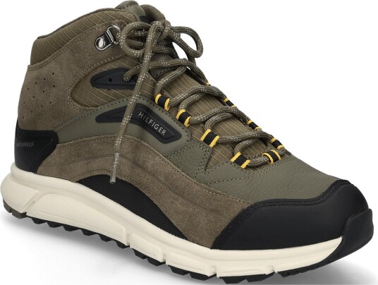 Tommy Hilfiger Hilfiger Wp Mix Chukka Runner PLATINUM OLIVE 43
