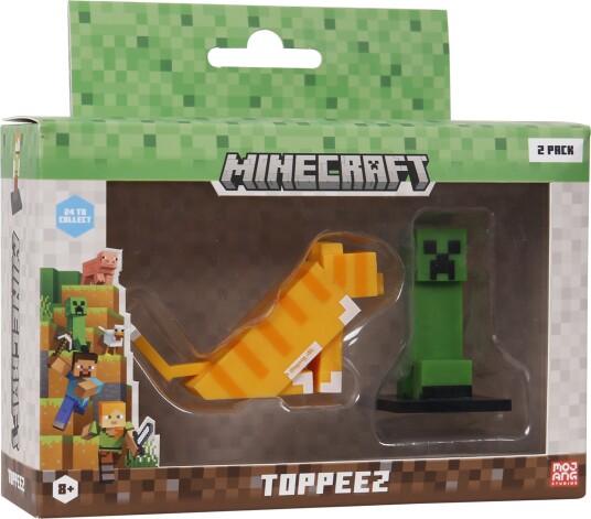 Minecraft 3D Figure 2-Pack Cat & Creeper
