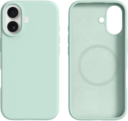 EIDERWOOD iPhone 17 2-i-1 Silikonog Hard Plast Deksel – MagSafe-kompatibelt – Lys Grønn