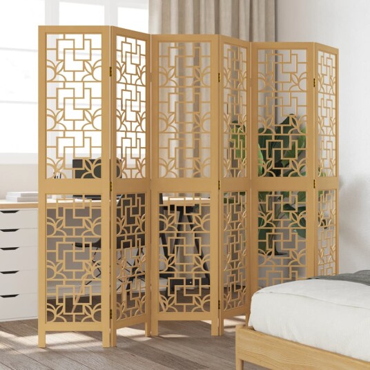  Romdeler 6 paneler brun heltre keisertre 8721012075702