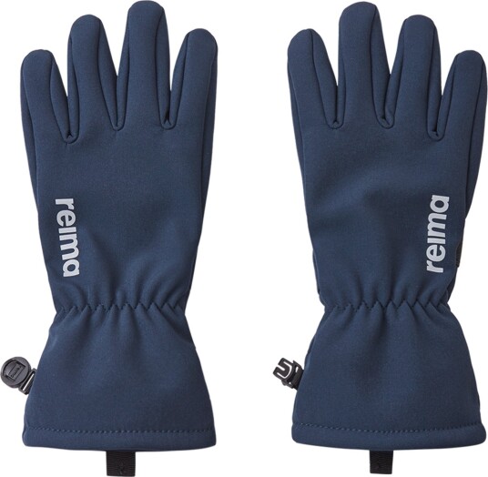 Reima Kids' Softshell Gloves Tehden Navy 8 Reima Kids' Softshell Gloves Tehden Navy 8