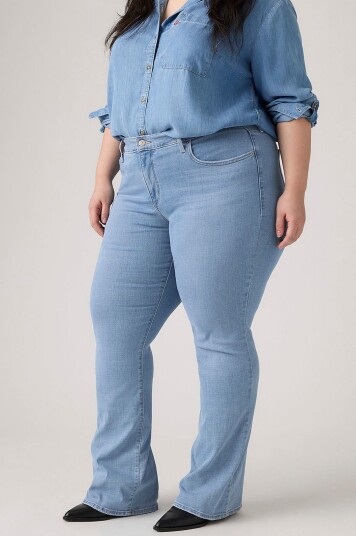 Levi's Plus Jeans 315 PL Shaping Boot Lapis Topi Blå