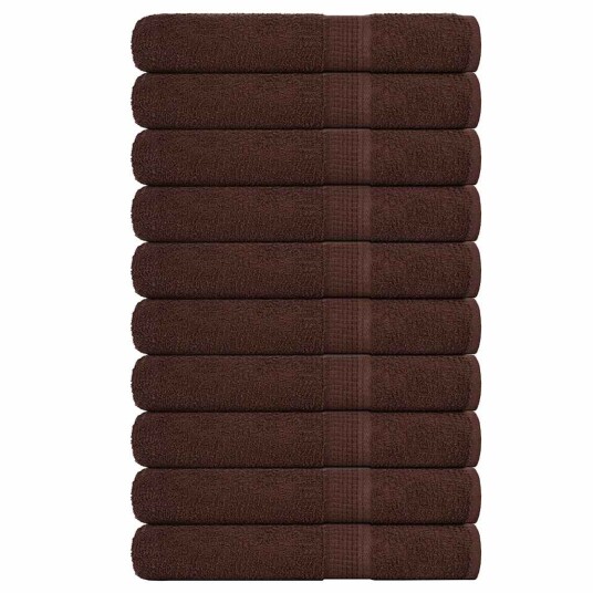 Håndklær FROGN 10 stk brun 100x200 cm 360 gsm Håndklær FROGN 10 stk brun 100x200 cm 360 gsm