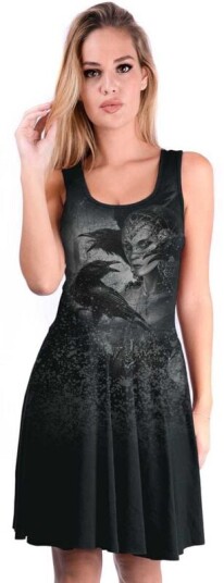 Alchemy England Kort kjole Viana Kjole for  S til XXL Damer svart