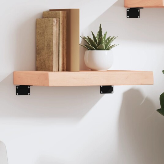 vidaXL Vegghylle 40x30x6 cm ubehandlet heltre eik