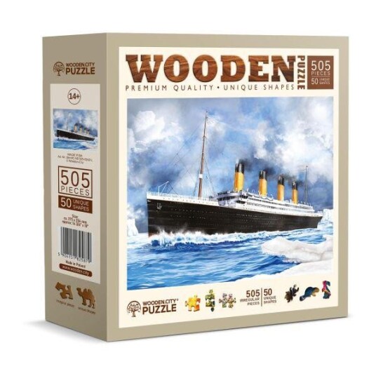 WoodenCity Trepuslespill 505 Brikker Titanic