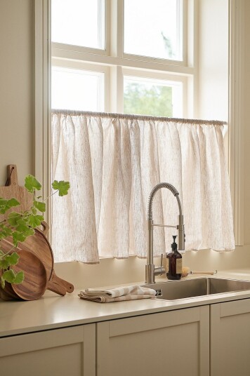 Ellos Home Kafégardin Malva Beige