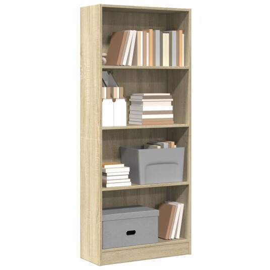 Bokhylle sonoma eik 60x24x143 cm konstruert tre Bokhylle sonoma eik 60x24x143 cm konstruert tre
