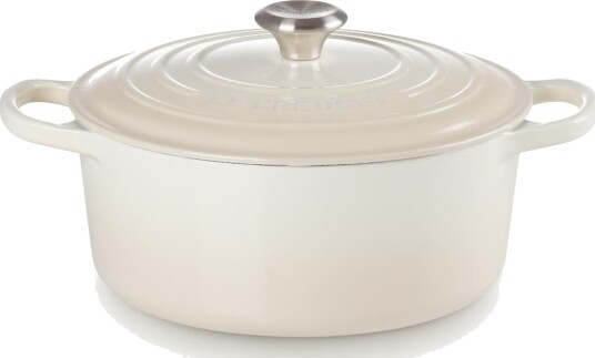 Le Creuset Signature Rund Gryte 26 cm ??? Meringue Le Creuset Signature Rund Gryte 26 cm ??? Meringue