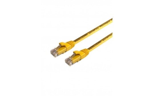 Mercodan Ultraflex Patchcord Cat6 Utp 1,5M Gul Lszh Halogenfri Awg26 Kobber Fluke Testet 1,5M Cat6 U/Utp Utp Rj 45 Rj 45 371235015