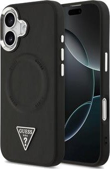iPhone 17 Guess Triangle Logo-deksel - MagSafe-kompatibel - Svart