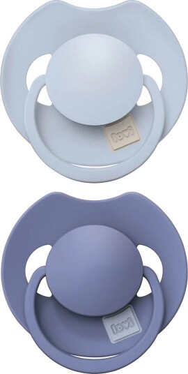 Lovi Prime Silicone Dynamic Soother 6-18M Baby Blue & Blue 2Pcs Lovi Prime Silicone Dynamic Soother 6-18M Baby Blue & Blue 2Pcs