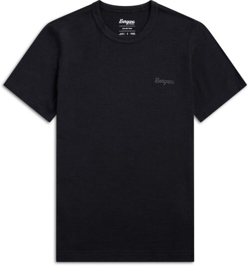 Bergans Logo Merino T skjorte Dame Navy Blue XS XS