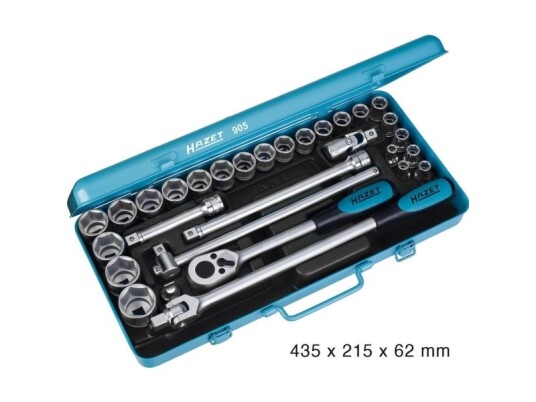Hazet Pipesett Metrisk 1/2 (12,5 Mm) 30 Deler 905