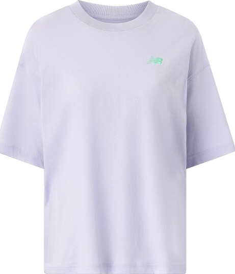 New Balance   T skjorte Collage Oversized T Shirt   Lilla